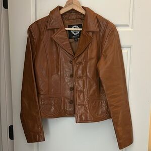 Wilsons Leather Women's Sz Sm Brown Leather Jacket